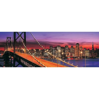 Heidi 4446 Urban Panorama Puzzle – 1000 Teile, 96 X 34 Cm – Kunstmotiv
