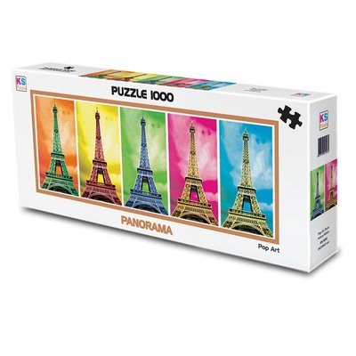 Ks Games Panoramik Pop Art Paris Antony Matos 1000 Parça Panorama Puzzle 11223