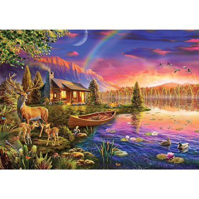 Ks Games Lakeside Cabin 500 Parça Puzzle 20003