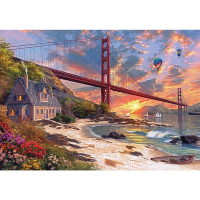 Ks Games Sunset At Golden Gate 500 Parça Puzzle 11374