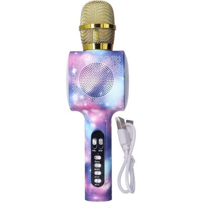 Doppler Stardust Led Işıklı Karaoke Mikrofonu Mavi