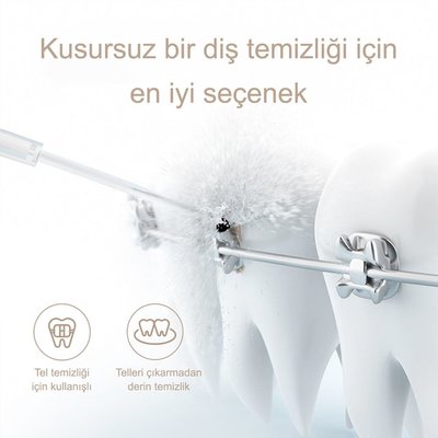 Dr.Bei GF3 Taşınılabilir Oral Şarjlı Su Flosser Diş Ağız Temizleyici Pembe