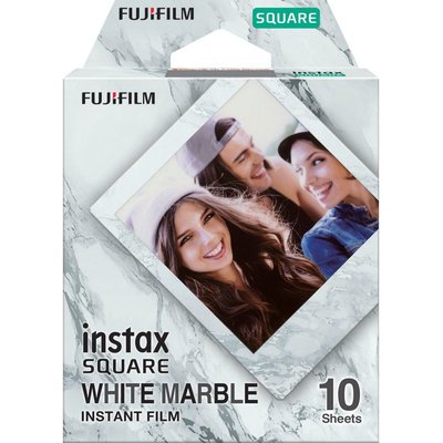 FUJIFILM instax Square White Marble 10'lu Film