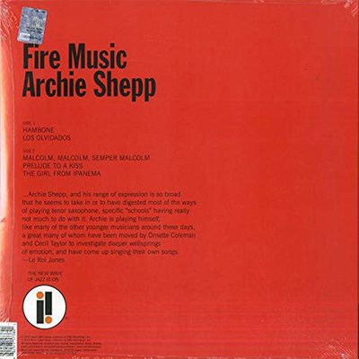 Archie Shepp Fire Music Plak