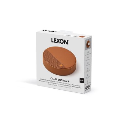Lexon Oslo Energy + Kablosuz Şarj Cihazı ve Bluetooth Hoparlör Kahverengi