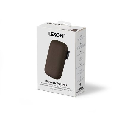 Lexon Powersound Deri Kablosuz Şarj Cihazı ve Bluetooth Hoparlör Kırmızı