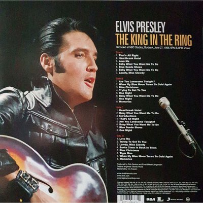 Elvis Presley The King in The Ring Plak