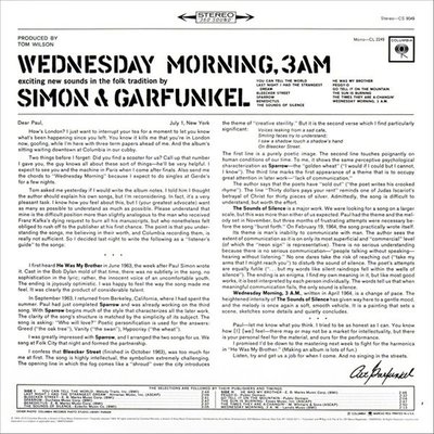 Simon & Garfunkel Wednesday Morning 3 A.M. Plak