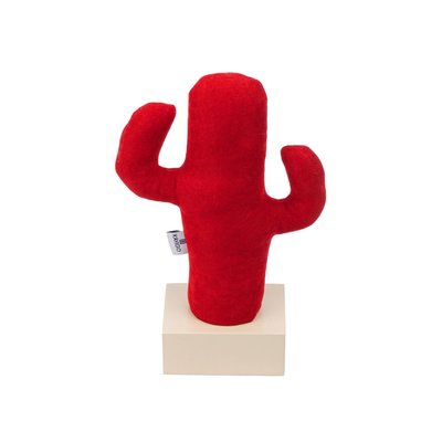 Kayigo  Woody Krem Üçlü Ofis Seti - Kırmızı Cactus