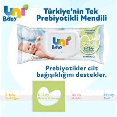 Uni Baby Hassas Dokunuş 3x52'li Islak Mendil