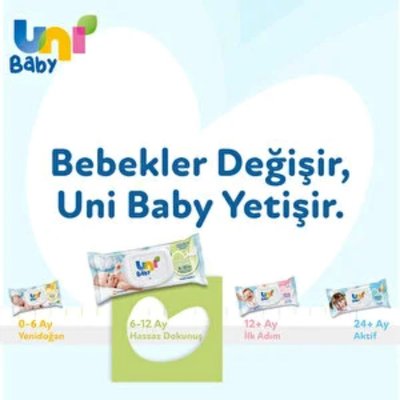 Uni Baby Hassas Dokunuş 3x52'li Islak Mendil