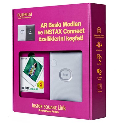 FUJIFILM instax SQ Link Ex D Bundle Box Beyaz