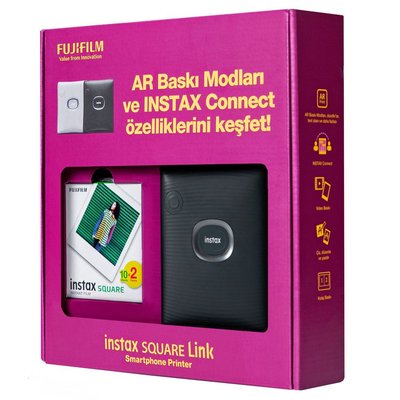 Fujifilm Instax Square Link Yeşil Akıllı Telefon Yazıcısı Bundle Box