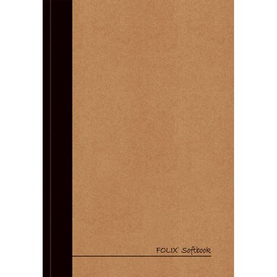Folix Soft Book 14x20 İplik Dikişli 70 gr Ekstra Hafif Krem Kağıt Sert Kraft Kapak 100 Yaprak Çizgili