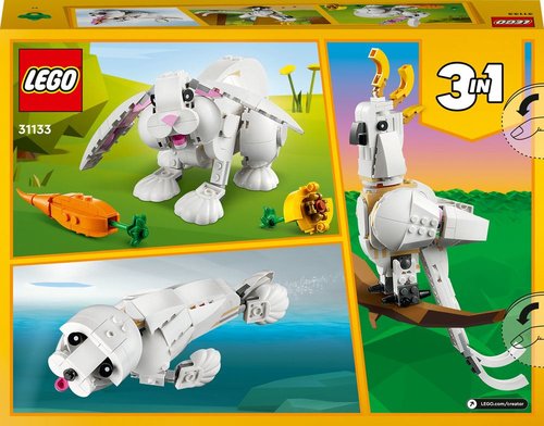 LEGO Creator 3ü 1 Arada Beyaz Tavşan 31133