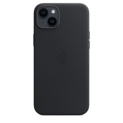 Apple iPhone 14 Plus MagSafe Deri Kılıf Geceyarısı