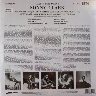 Sonny Clark Dial S For Sonny Plak