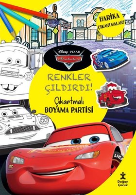 Disney Pixar Arabalar Renkler Çıldırdı! Çıkartmalı Boyama Partisi