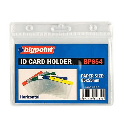Bigpoint Kart Poşeti Yatay Şeffaf 85x55 mm BP654-00