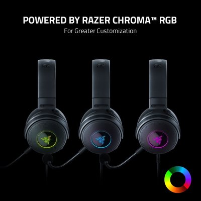 Razer Kraken V3 Hypersense Oyuncu Kulaklığı - Siyah