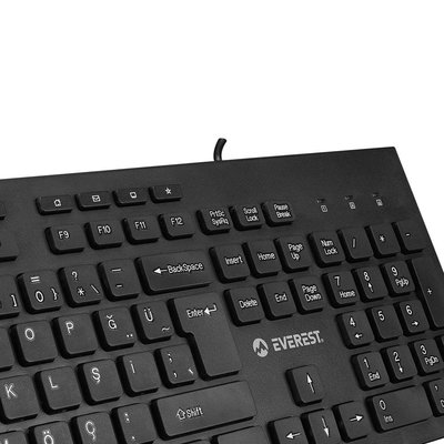 Everest DLK-180 USB Q Multi Klavye Siyah