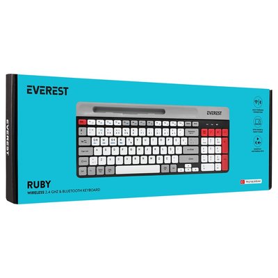 Everest KB-88 RUBY 2.4G Kablosuz Bluetooth Türkçe Q Klavye
