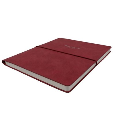 Victoria's Journals 1827 Kuka Defter 19x25 80 gr 96 Yaprak Çizgili Kırmızı