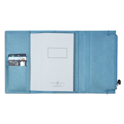 Victoria's Journals 7363 Zipco Clutch 96x166 80 gr 96 Yaprak Çizgili Açık Mavi