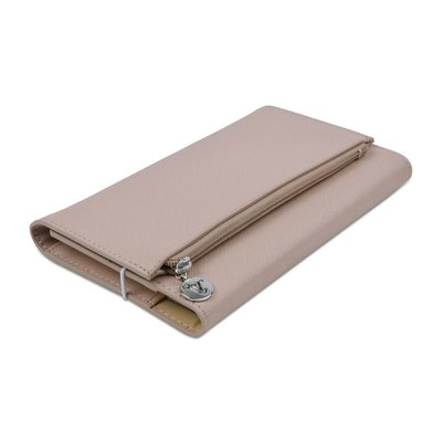 Victoria's Journals 7367 Zipco Clutch 96x166 80 gr 96 Yaprak Çizgili Bej