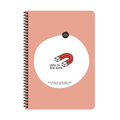 Hisli Şeyler A4 80 Yaprak Çizgili Spr.Stickerli Defter  Hepsi De Beni Bulur