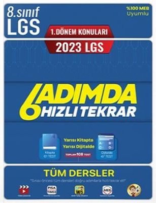 2023 8.Sınıf LGS 1. Dönem Tüm Dersler 6 Adımda Hızlı Tekrar