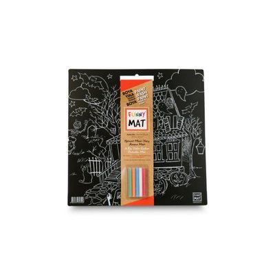Akademi Çocuk - Funny Mat  Black (Tebeşirli ) Korku Evi -  40x40