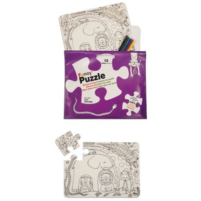 Akademi Çocuk - Funny Puzzle - Sevimli Dostlar - 30x40cm