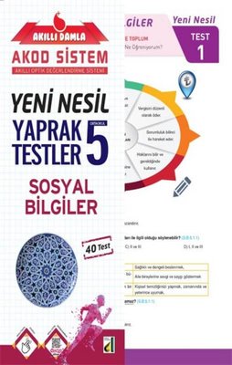 5.Sınıf Sosyal Bilgiler Yeni Nesil Yaprak Testler