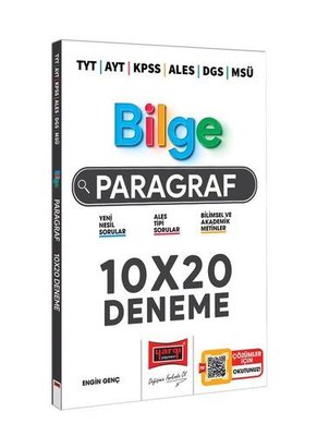 2023 TYT AYT KPSS ALES DGS MSÜ Bilge Paragraf 10x20 Deneme