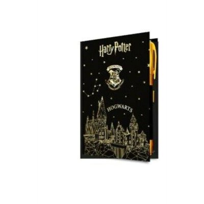 Harry Potter Kalemli Bloknot (Beyaz Sayfalı) Altın Yaldızlı