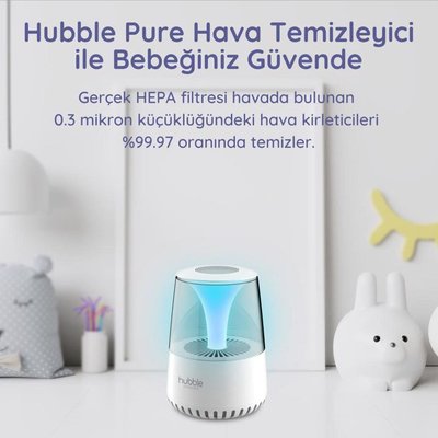 Hubble Pure Hava Temizleyici Ninni Çalar Bluetooth Speaker Gece Lambası