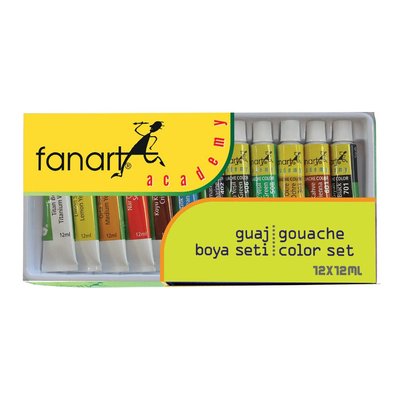 Fanart Academy Guaj Boya Seti 12X12 ml