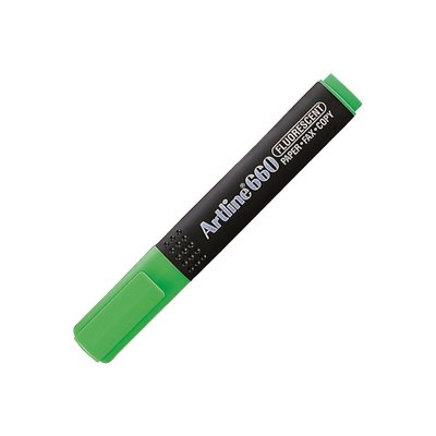 Artline 660 Fosforlu Kalem Kesik Uç 10-40mm Yeşil
