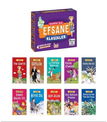 Çocuklar için Efsane Klasikler Seti - 10 Kitap Takım