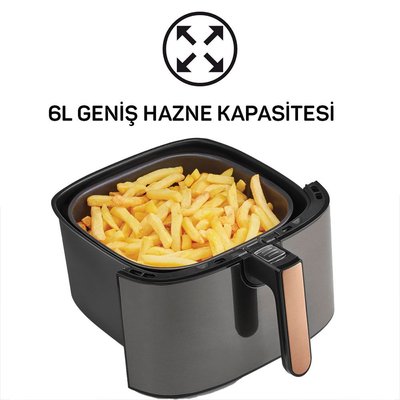 Arzum AR2074-G Airtasty XL Airfryer Sıcak Hava Fritözü - Gümüş