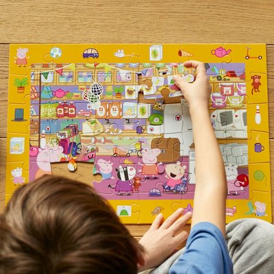 Look & Find Puzzle: Peppa Pig Mr. Fox's Shop - 36 Parçalı Yapboz ve Gözlem Oyunu