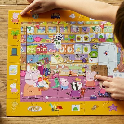 Look & Find Puzzle: Peppa Pig Mr. Fox's Shop - 36 Parçalı Yapboz ve Gözlem Oyunu