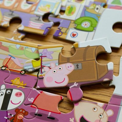 Look & Find Puzzle: Peppa Pig Mr. Fox's Shop - 36 Parçalı Yapboz ve Gözlem Oyunu