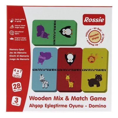 Rossie Ahşap Eşleştirme Oyunu - Domino