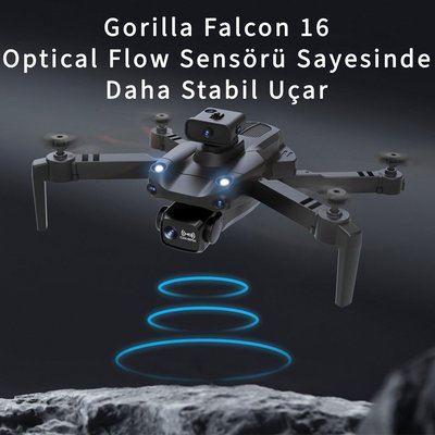 Gorilla Falcon 16 Engel Sensörlü Drone (2 Bataryalı Set)