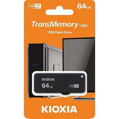 Kioxia USB 64GB Transmemory U365 USB 3.2 - Siyah