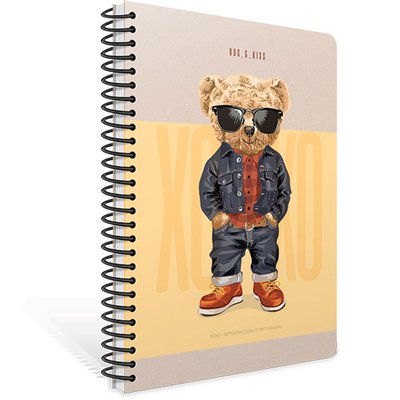 Gıpta Xoxo Spiralli Sert Kapak Defter 17 x 24 120 Yaprak Çizgili