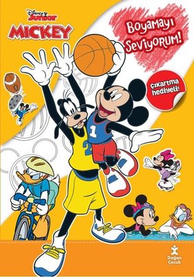 Disney Junior Mickey-Boyamayı Seviyorum! Çıkartma Hediyeli!