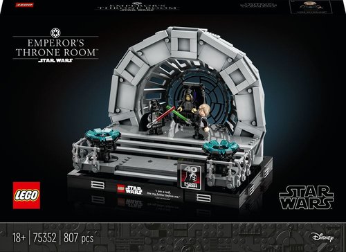 LEGO StarWars Emperor'sThrone LEGO Star Wars Emperors Throne Room Dioraması 75352 Yapım Seti (807 Parça)
